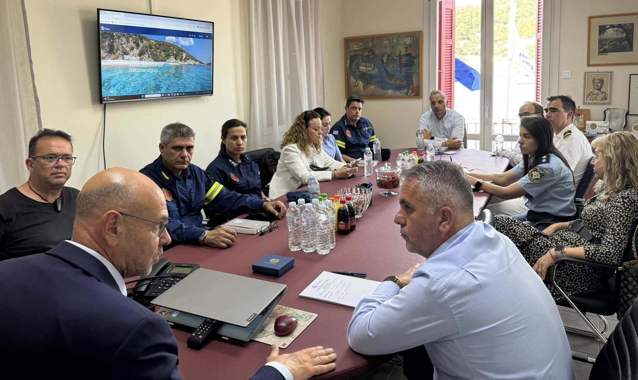 Στο επίκεντρο η θωράκιση της Ιθάκης απέναντι σε φυσικές καταστροφές