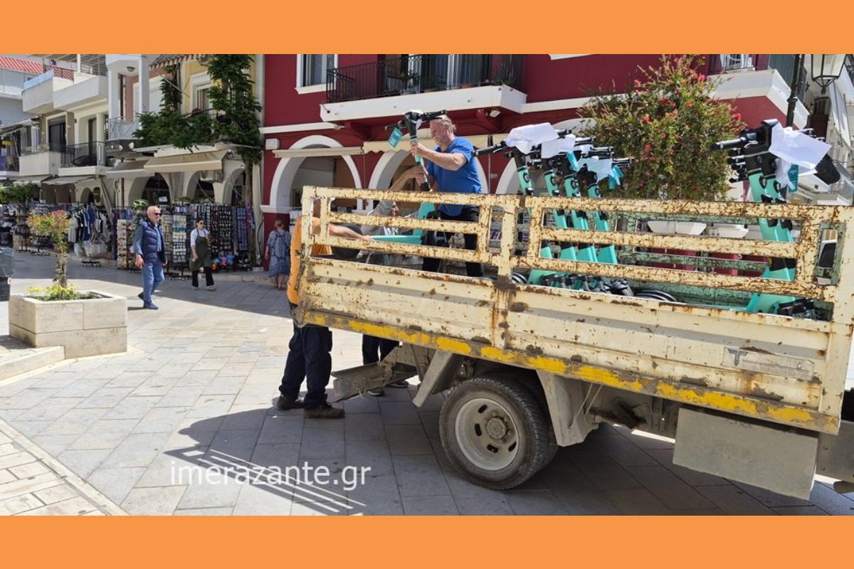 Ζάκυνθος | Μαζικές κατασχέσεις ηλεκτρικών πατινιών από τον Δήμο (φώτο βίντεο)