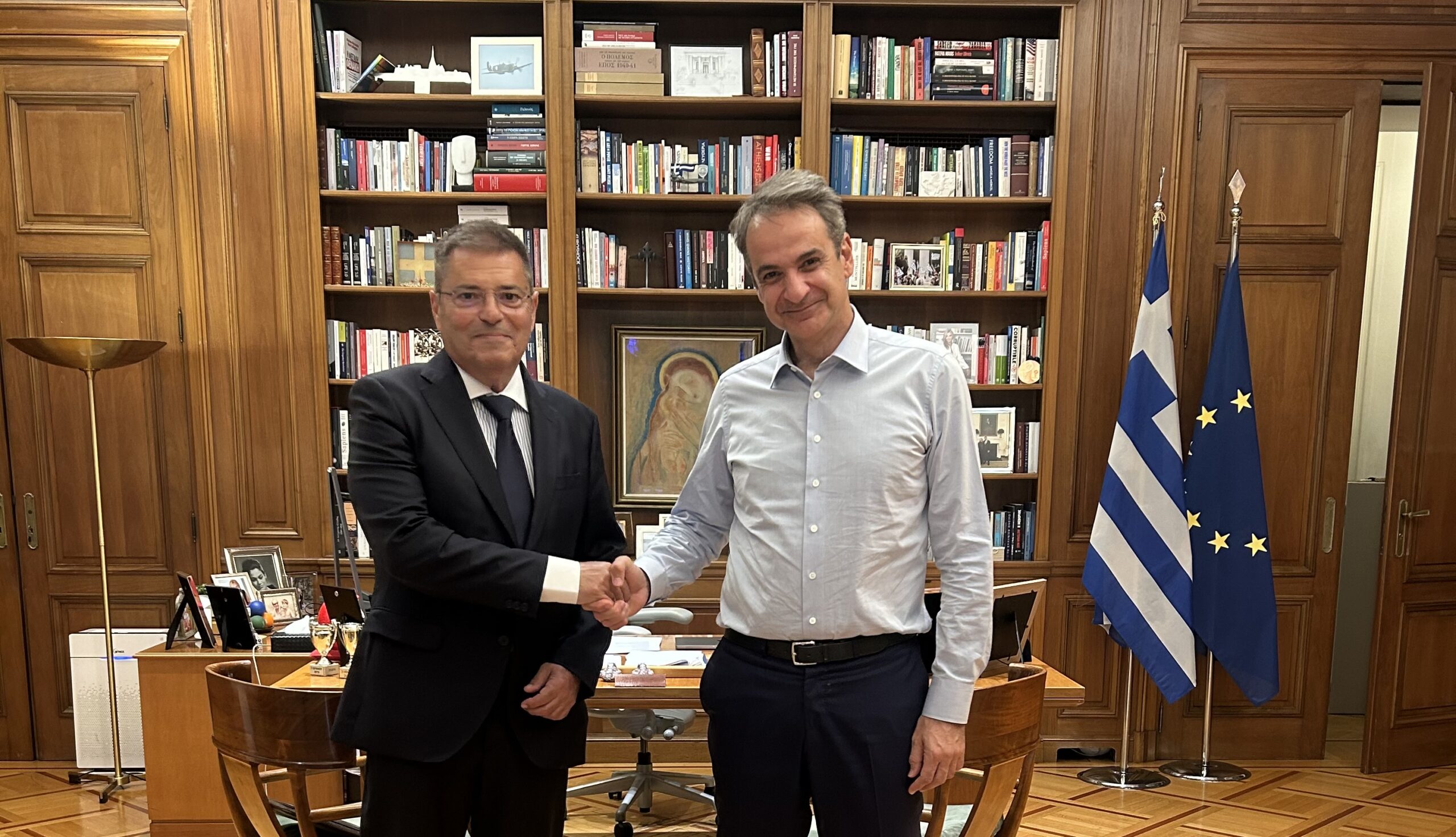 Καππάτος – Μητσοτάκης στο Μαξίμου: Στο επίκεντρο τα μεγάλα έργα σε Κεφαλονιά και Ιθάκη