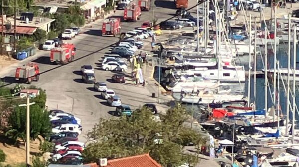 Ισχυρές ενισχύσεις στην Κεφαλονιά: Έφτασαν από τον Πύργο 5 πυροσβεστικά οχήματα και 20 πυροσβέστες