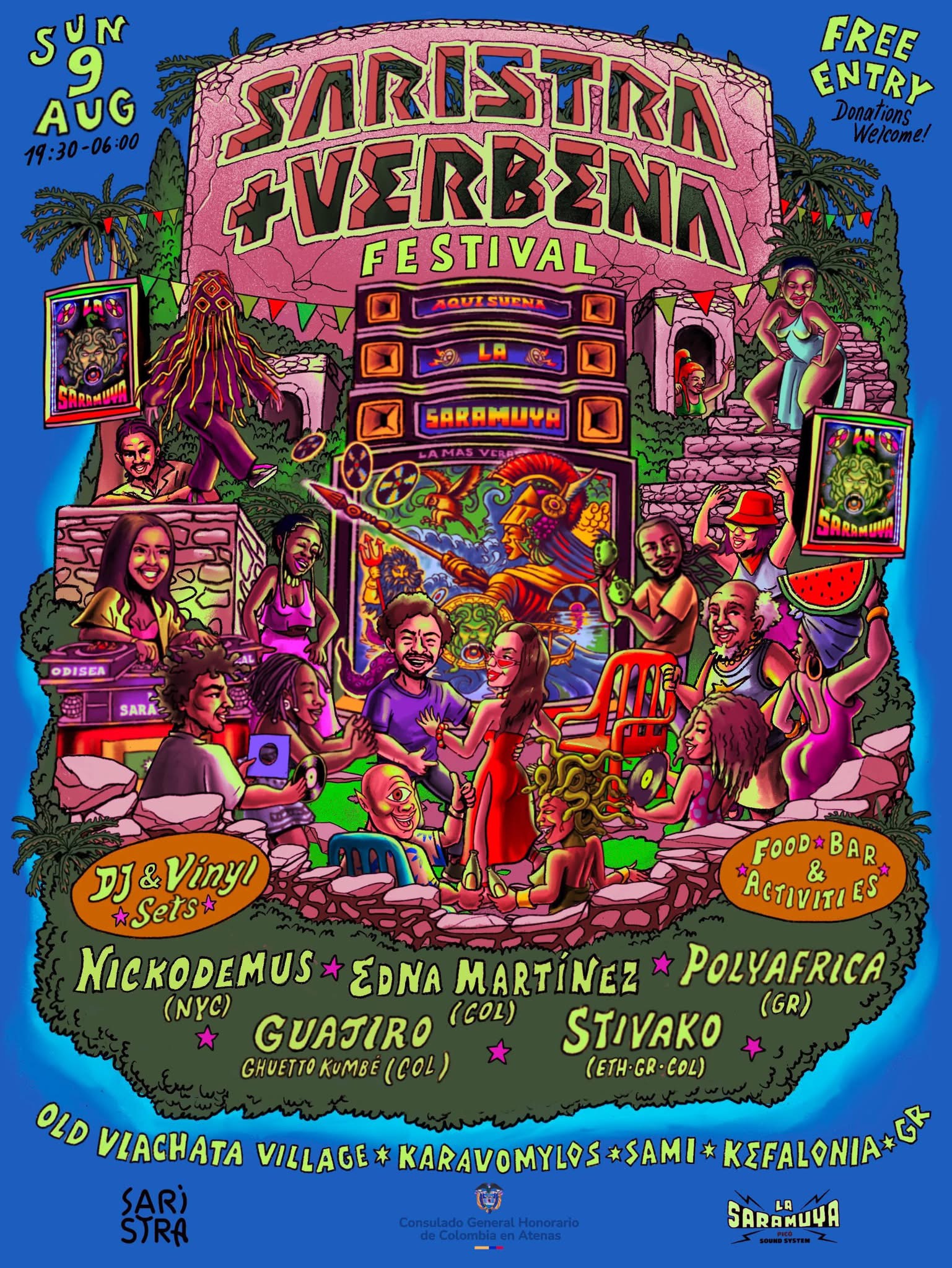 Saristra και Verbena Festival ενώνουν τις δυνάμεις τους στις 9 Αυγούστου στα Παλιά Βλαχάτα