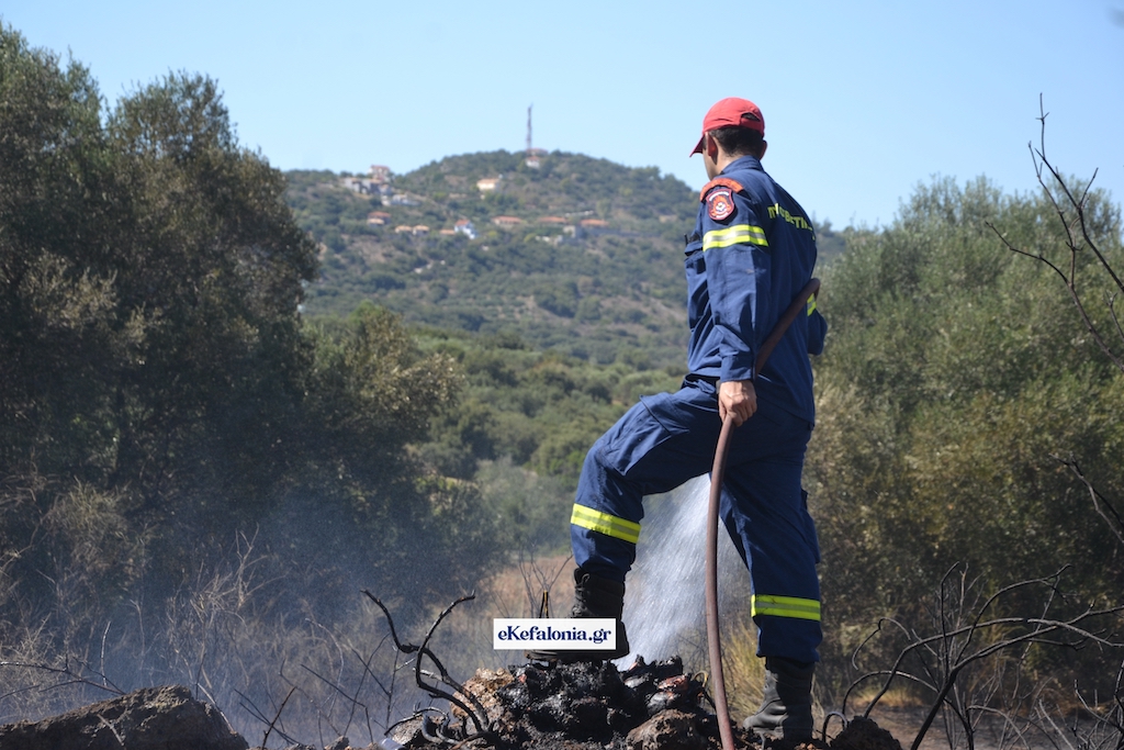 Υπό έλεγχο η μεγάλη φωτιά στη νότια Κεφαλονιά – Σώθηκαν όλα τα σπίτια, πάνω από 6