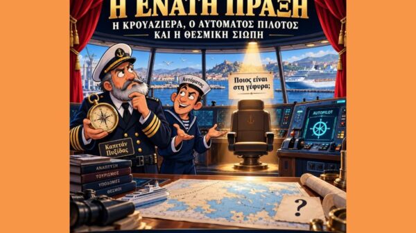 🎭⚓ **Η ΕΝΑΤΗ ΠΡΑΞΗ: Η ΚΡΟΥΑΖΙΕΡΑ, Ο ΑΥΤΟΜΑΤΟΣ ΠΙΛΟΤΟΣ ΚΑΙ Η ΘΕΣΜΙΚΗ ΣΙΩΠΗ !**