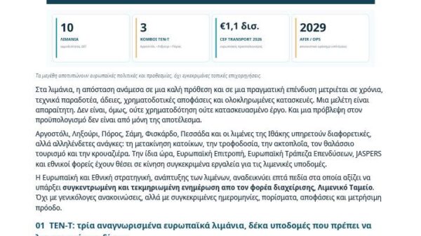 Ηλιάς Στεφανάτος: “Δέκα λιμάνια