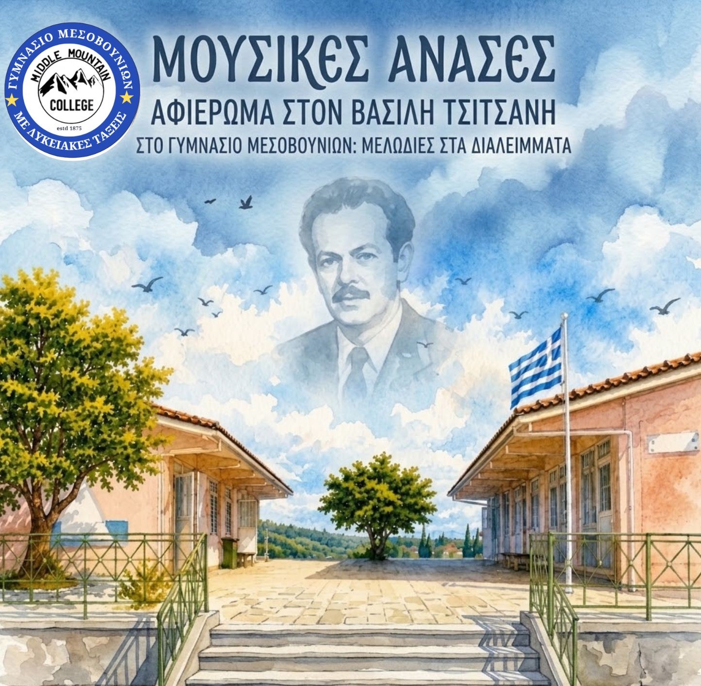 Μουσικές «ανάσες» στο Γυμνάσιο με Λυκειακές Τάξεις Μεσοβουνίων: Όταν το διάλειμμα γεμίζει με ελληνικές μελωδίες